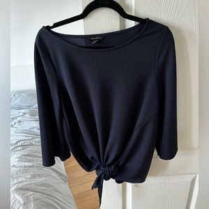 BANANA REPUBLIC navy blue tie top